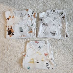 New 3pcs Baby Kimono Onesie Cotton 3-6 months